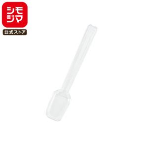 使い捨て カトラリー バラ(個包装なし) 100本入 プラスチック角スプーン 9cm 透明 シモジマ HEIKO｜シモジマ Yahoo!店