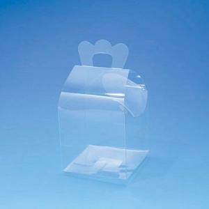透明 ギフト ボックス バッグ型 10枚 PVC クリスタルボックス CF-4 無地 組み立て式 シモジマ HEIKO