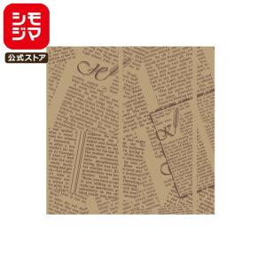 WAXペーパー　フェザーイニシャル茶　15-15