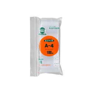 チャック付ポリ袋 B-10 （A4サイズ）×100枚 パック : 梱包資材の店