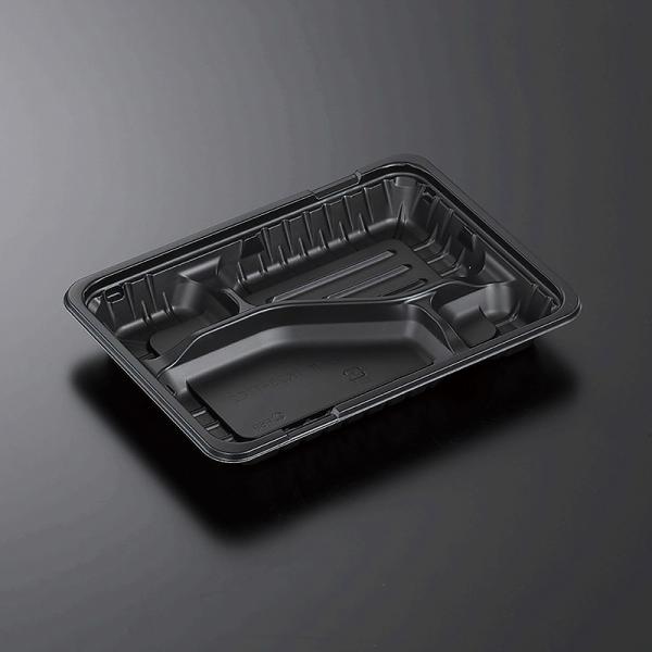 弁当 容器 50枚 CTガチ弁L 本体 IK23-17C2 BK 黒 中央化学