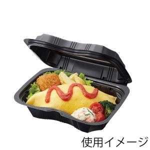 エフピコ 惣菜 容器 50枚 MS-デリカ 本体 小 黒 エフピコチューパ