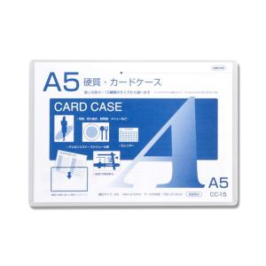 硬質 カード ケース 1枚 A5 CC-15 カバー 共栄プラスチック｜propack-kappa1