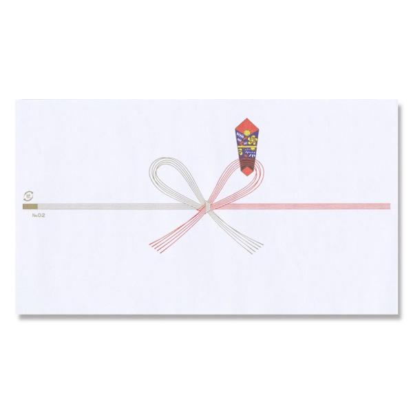 のし 紙 100枚 祝 真締花結び 豆のし 02 日の出紙工