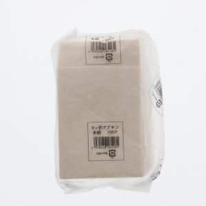 紙ナフキン 未晒ナプキン　六折ストレート　100枚ポリ