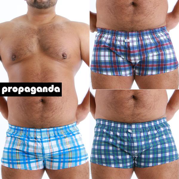 タータンチェックストレッチショートトランクス