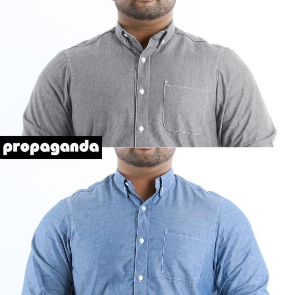 ダンガリーボタンダウンシャツ