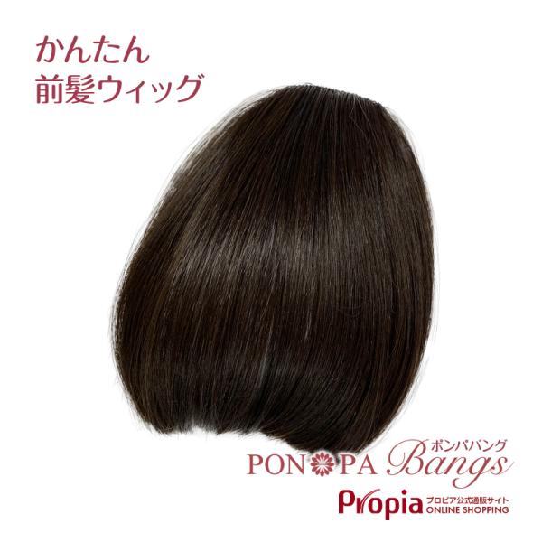 部分 ウィッグ 前髪 自然 フルバング 厚め レディース ポンパバング PON-PA Bangs