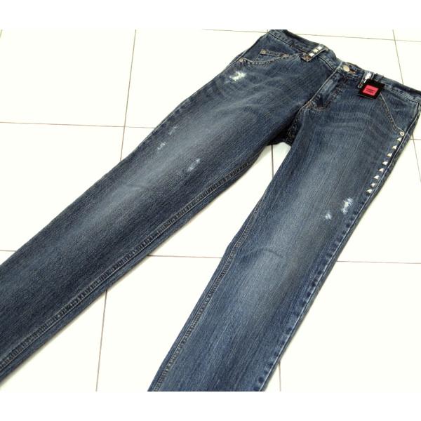 1.8万 新品 L モダンラヴァーズ スキニーデニム スタッズ ネイビー 138