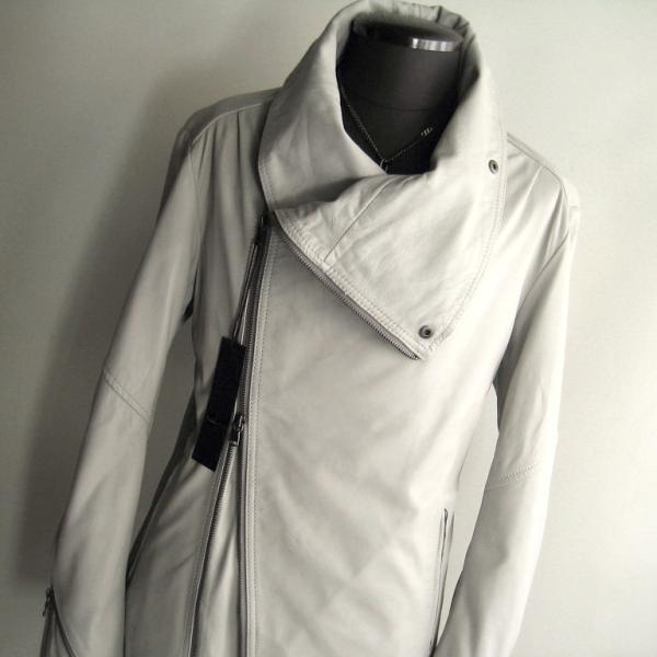 訳あり 6.6万 トルネードマート L グローブシープ ドレープ ライダース ジャケット レザー グ...