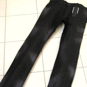 トルネードマート S カラーコーティングシューカットデニム ネイビー 