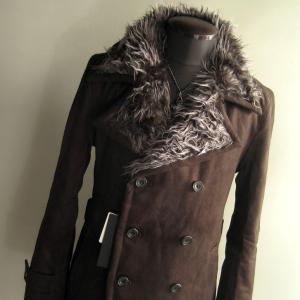 トルネードマート　ライナー付き　マイクロスエードトレンチコート　ブラウン　M TORNADO MART 新品 3.7万 トルネードマート LL T/Cスエード返し