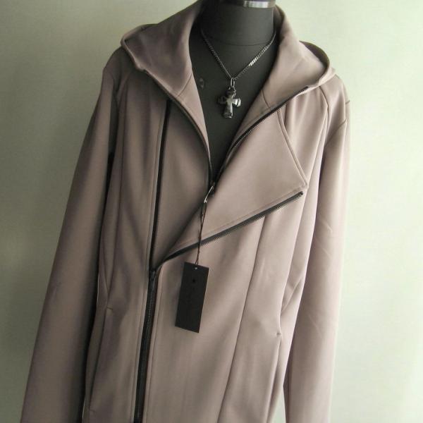 3.3万 新品 L トルネードマート ダブルZIPレイヤーロングフーディ ベージュ サンプル 223