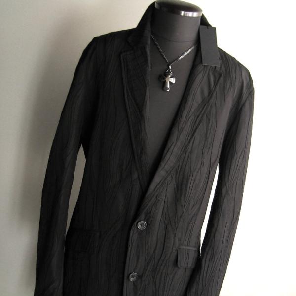 4.2万 新品 L トルネードマート フクレストリームJQチェスターコート インポート生地 ブラック...