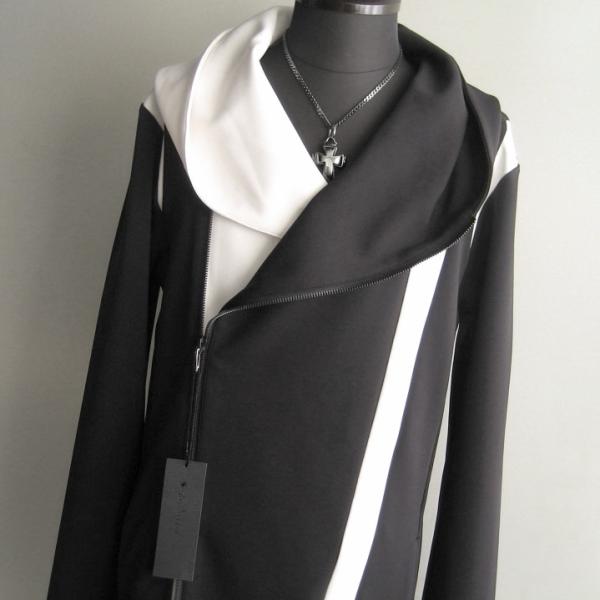 3.4万 新品 L トルネードマート バイカラーフーディコート ブラック サンプル 261