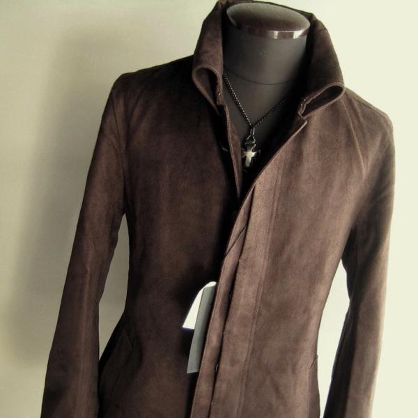 新品 3万 トルネードマート M T/Cスエード返し衿ジャケット ダークブラウン 281