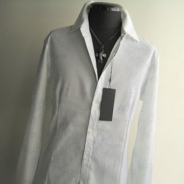 1.6万 新品 L トルネードマート ローズクロコダイルプリントシャツ長袖 ブルー 送料無料 サンプ...