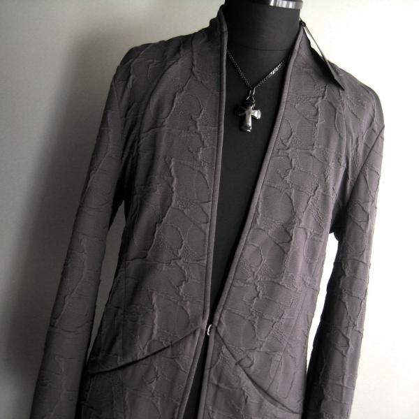 2.9万 新品 トルネードマート L フクレカモブリスターノーカラーカットジャケット グレー 414