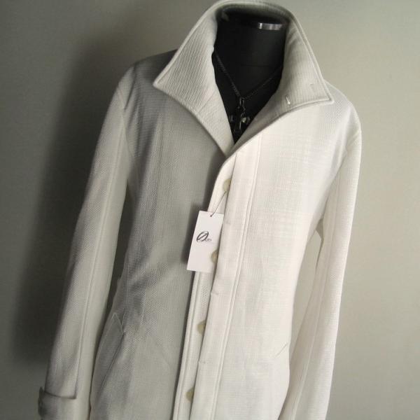 新品 2.5万 トルネードマート L 格子エンボススタンドジャケット ホワイト 417