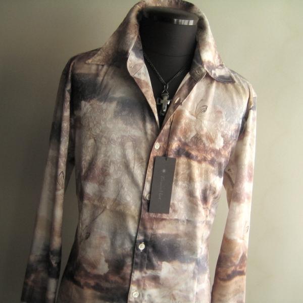 2.5万 新品 L トルネードマート トワイライトフラワープリントシャツ長袖 オフホワイト 送料無料...