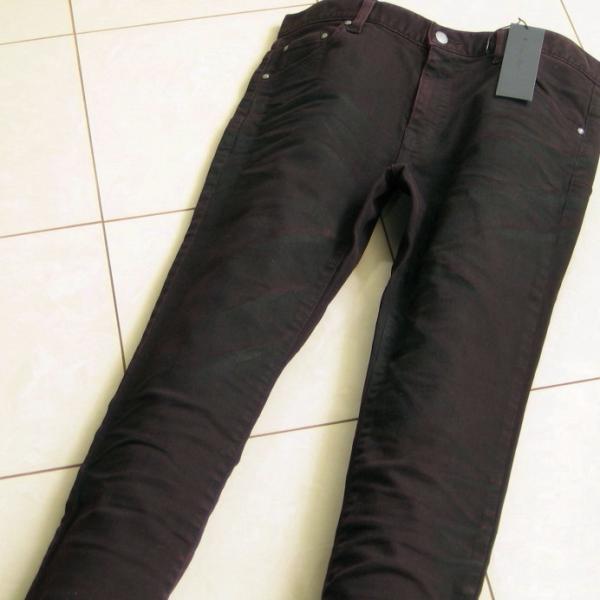 2.9万 新品 L トルネードマート ストーンスプレースキニーデニム ワイン サンプル 539
