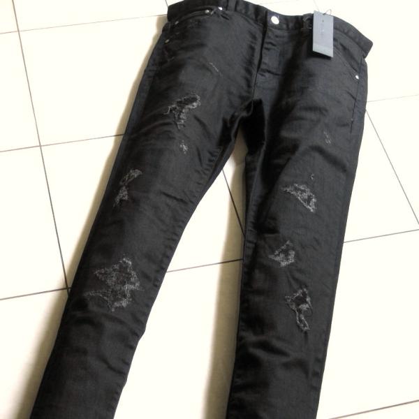 3.2万 新品 L トルネードマート リメイクブラックスキニーデニム ブラック サンプル 591