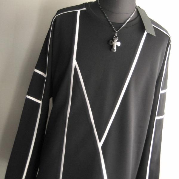 2.1万 新品 L トルネードマートカッティングテープオーバードルマンスェット ブラック サンプル ...