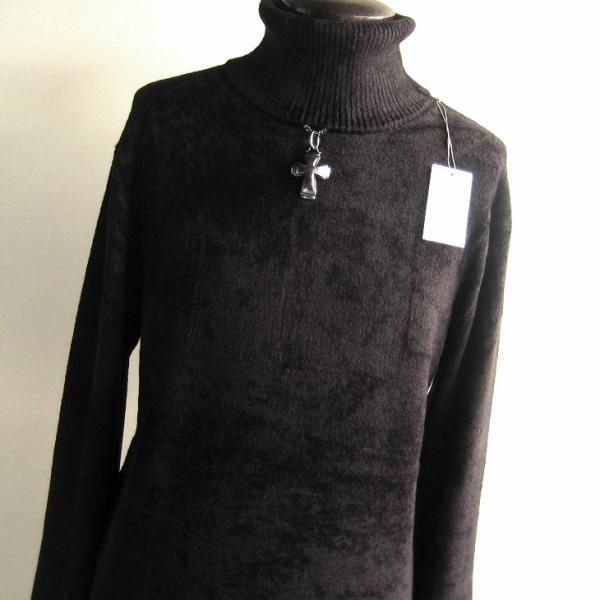 1.2万 新品 L トルネードマート モールヤーンタートルネックニット ブラック サンプル 636