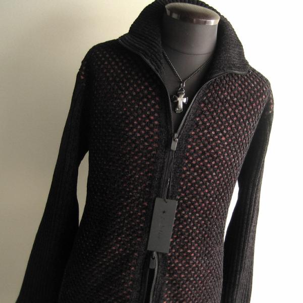 2.5万 新品 L トルネードマート カスリネットモールスタンドZIPニットカーディガン ブラック ...