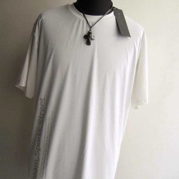 新品 L トルネードマート グラフィカルプリントTシャツ半袖 ホワイト 送料無料 サンプル 699