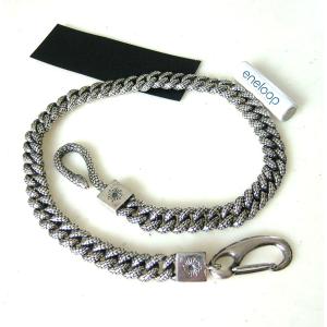 TORNADO MART（トルネードマート） ウォレットチェーン 黒レザーコンビ