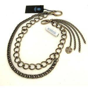 TORNADO MART（トルネードマート） ウォレットチェーン 黒レザーコンビ