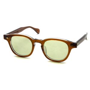 JULIUS TART OPTICAL タート  AR Sun アーネル ブリッジ: 22mm Brown Crystal2 - Light Green  ブラウンクリスタル2 - ライトグリーンレンズ サングラス｜props-tokyo