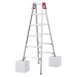 長谷川 はしご兼用伸縮脚立　RYZ-18c 6段 業務用 はしご 脚立 代引不可