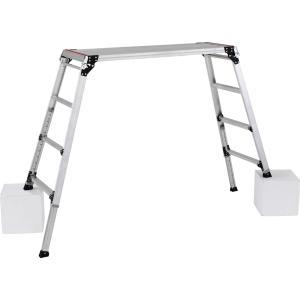 ALINCO（アルインコ） 脚立足場 伸縮脚付 PXGE1014WT (アルミ足場台