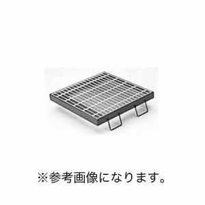 カネソウ (/BI) スチール製グレーチング 枠付正方形型 細目滑り止め 