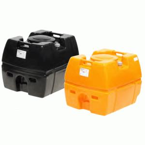 スイコー(/AL) スーパーローリータンク 500L 黒 農業の散水 工事現場用