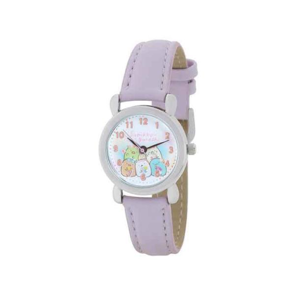 送料無料 ポスト投函 サン・フレイム(/Q) すみっコぐらし 腕時計 時計 ウォッチ パープル CX...