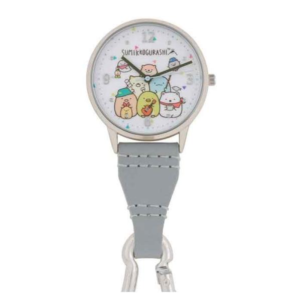 送料無料 ポスト投函 サン・フレイム(/Q) すみっコぐらし フックウォッチ 時計 ウォッチ ブルー...