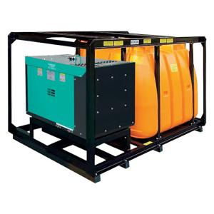 送料見積品 法人のみ スーパー工業(/AN) ディーゼルエンジン式大型解体散水機 2000L水タンク一体型モデル SEL-300SSW-4