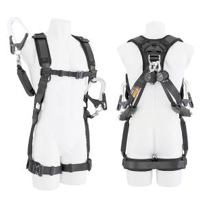 Tajima（タジマ） ハーネスGS 平ロープ ダブルL1セット 黒M A1GSMFR