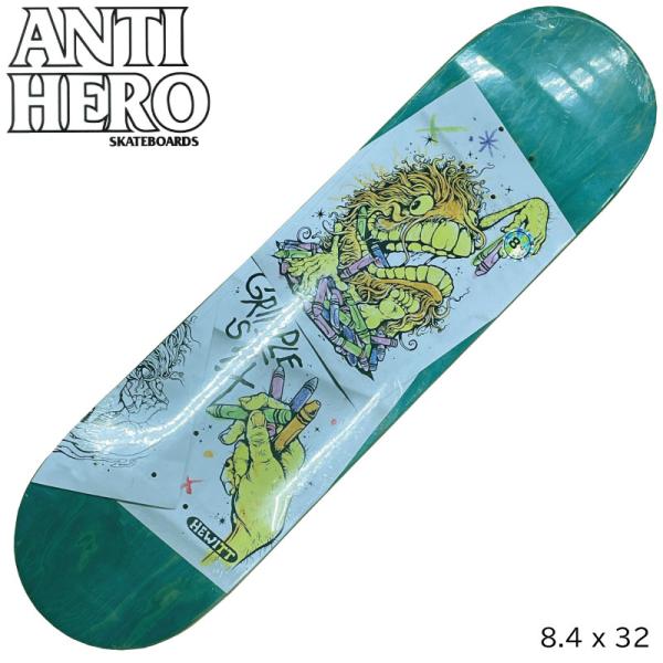 アンタイヒーロー デッキ 板 Anti Hero HEWITT GRIMPLESTIX COLORI...