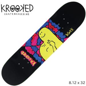 クルキッド デッキ KROOKED KNOX  GREETINGS 8.12 x 32  スケートボード スケボー デッキ skateboard｜proshopfreak