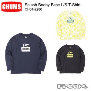 CHUMS チャムス メンズ トップス CH01-2280＜Splash Booby Face L/S T-Shirt スプラッシュブービーフェイスロングスリーブTシャツ(トップス/ロングTシャツ)＞※｜proshopfreak