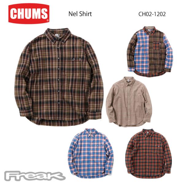 CHUMS チャムス メンズ シャツ CH02-1202＜Nel Shirt ネルシャツ＞ ※取り寄...
