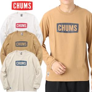 チャムス  ロンT ロゴブラッシュドロングスリーブTシャツ CHUMS Logo Brushed L/S T-Shirt メンズ アウトドア ロングTシャツ｜proshopfreak