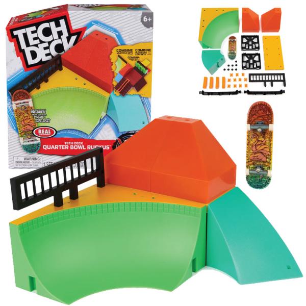 テックデッキ 指スケ アイテムセット Tech Deck Quarter Bowl Ruckus X...