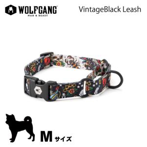 ウルフギャング マンアンドビースト WOLFGANGS MAN＆BEAST  VintageBlack Collar M サイズ　( ドッグ 胴輪 ハーネス ペット用品 犬 リーシュ リード)