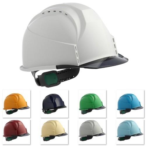 スミハット KKC3-B 透明ひさし 作業用 ヘルメット（通気孔付き/ライナー入り）/ 土木 工事 ...