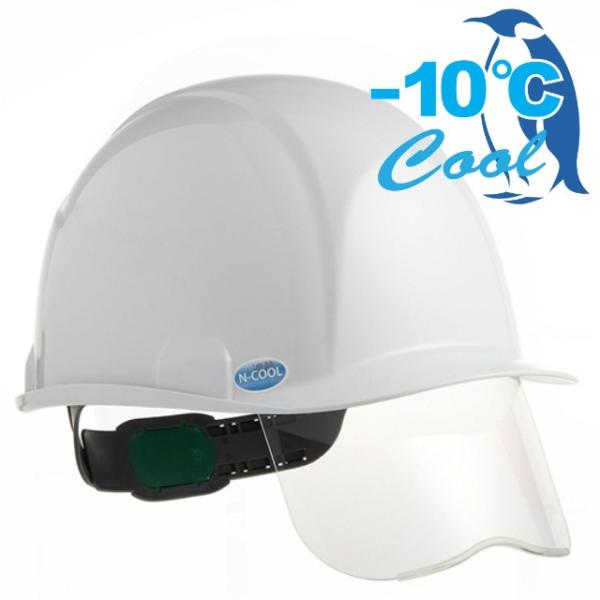 スミハット SAXS-B-NCOOL Nクール シールド面付 遮熱 ヘルメット（通気孔なし/ライナー...